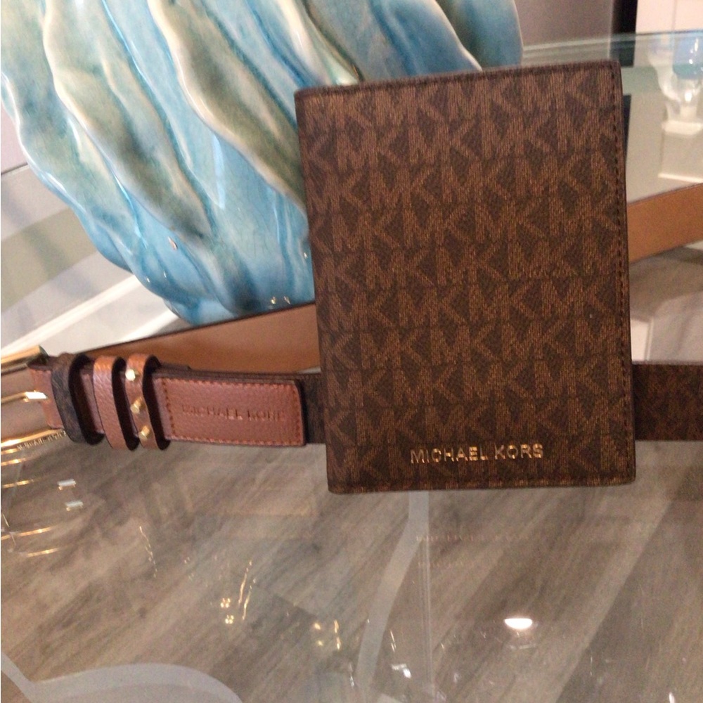 Michael Kors Belt and Wallet